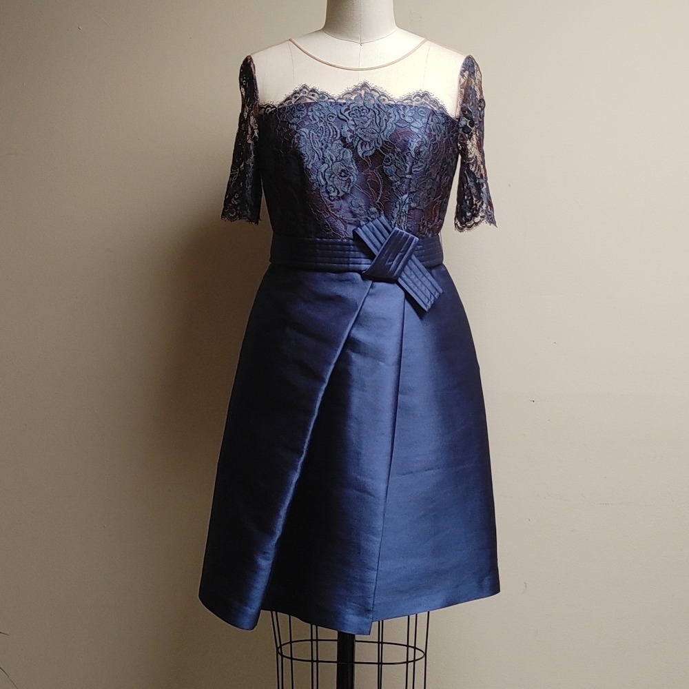 Maria Coca Slate Blue Special Occasion Dress Size 6